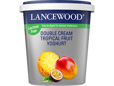 Lactose Free Double Cream Tropical Fruit  Yoghurt