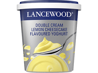 Lancewood double cream lemon cheesecake flavoured yoghurt product image