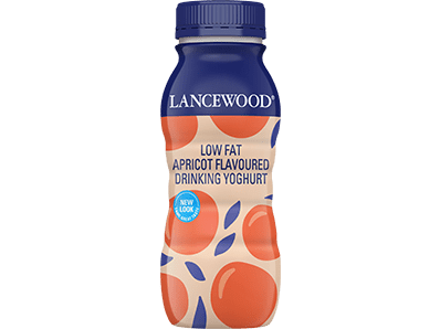 Lancewood low fat apricot drinking yoghurt product image