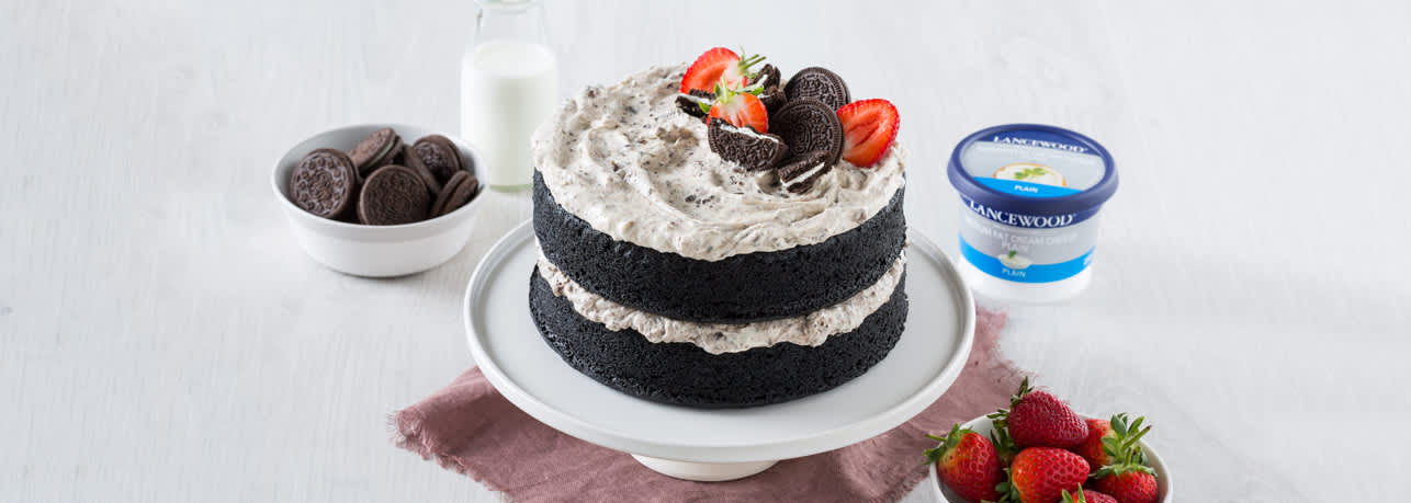 Black Velvet Oreo Cake