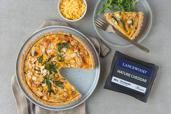 Roasted Butternut & Almond Quiche