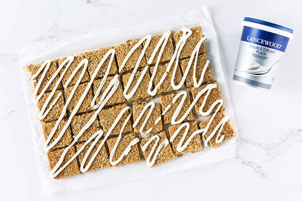 Oat Crunchies With Yoghurt Drizzle