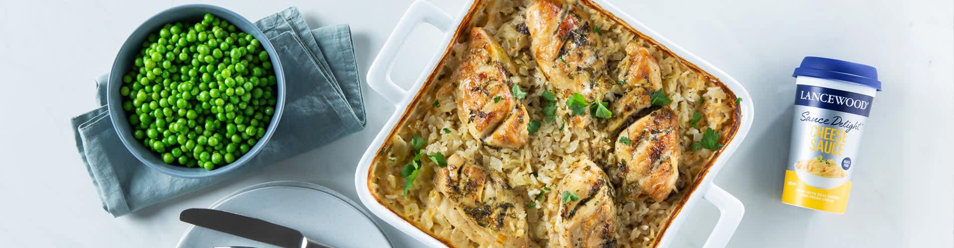 Lancewood Cheesy Chicken & Rice Bake