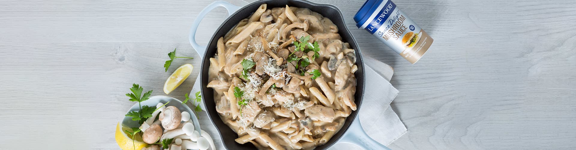 Lancewood Creamy Chicken & Mushroom Pasta