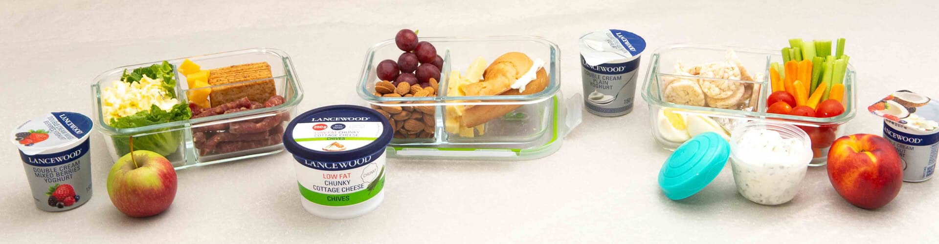 Cottage Cheese Lunchbox 3-ways