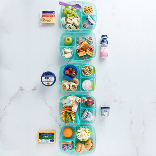 5 different lunchboxes for the kids using 5 products