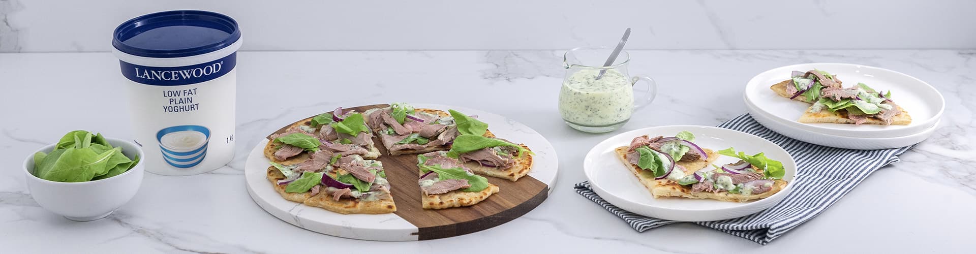 Leftover Lamb Flatbreads