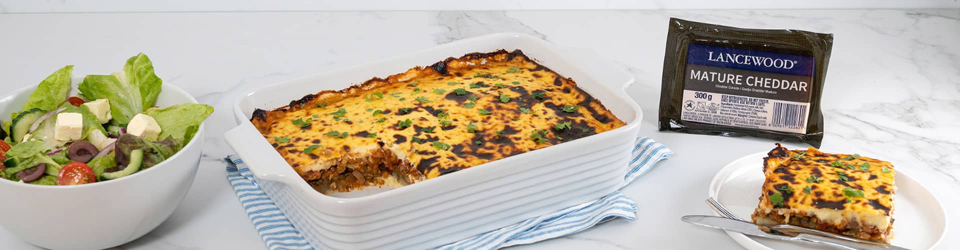 Vegetarian Moussaka Banner