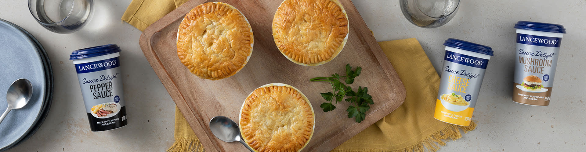 Pot Pies 3-ways