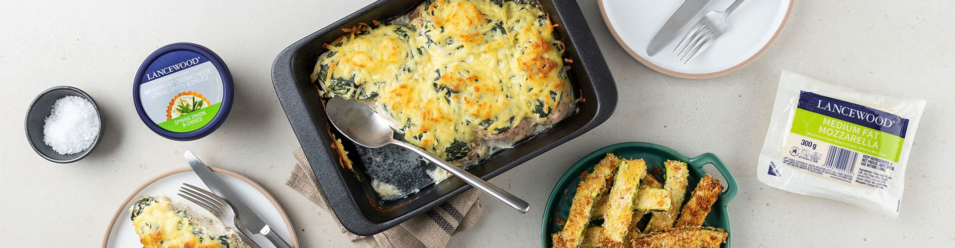 Banting Chicken & Spinach Bake