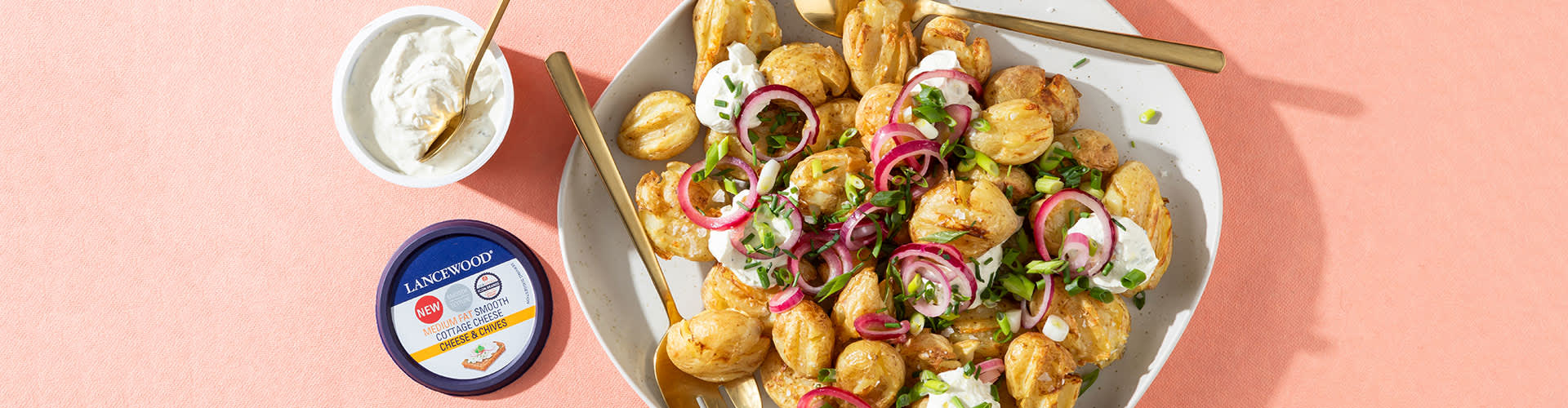 Smashed Air Fryer Potato Salad 