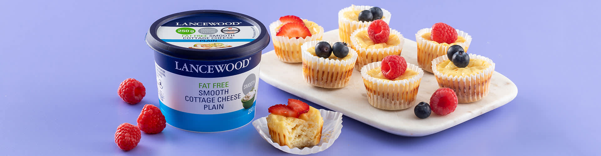 Lancewood fat free smooth cottage cheese product banner