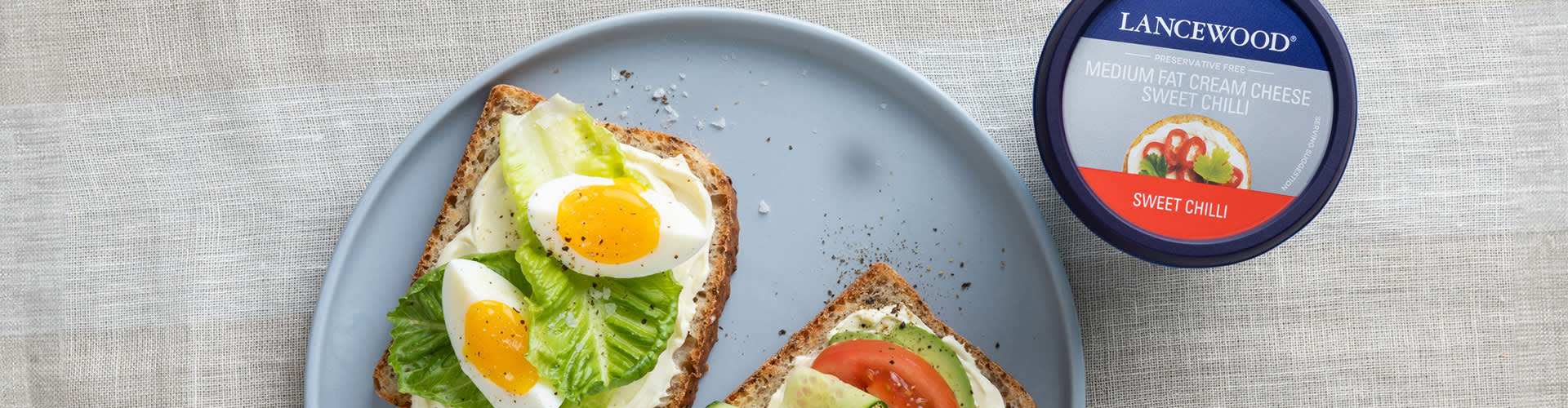 Lancewood Savoury Open Breakfast Sandwich