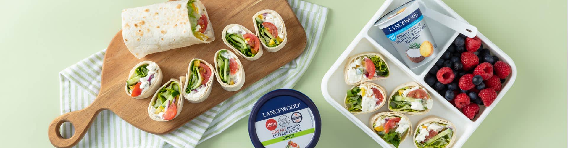 Lancewood Greek Salad Pinwheel Wraps