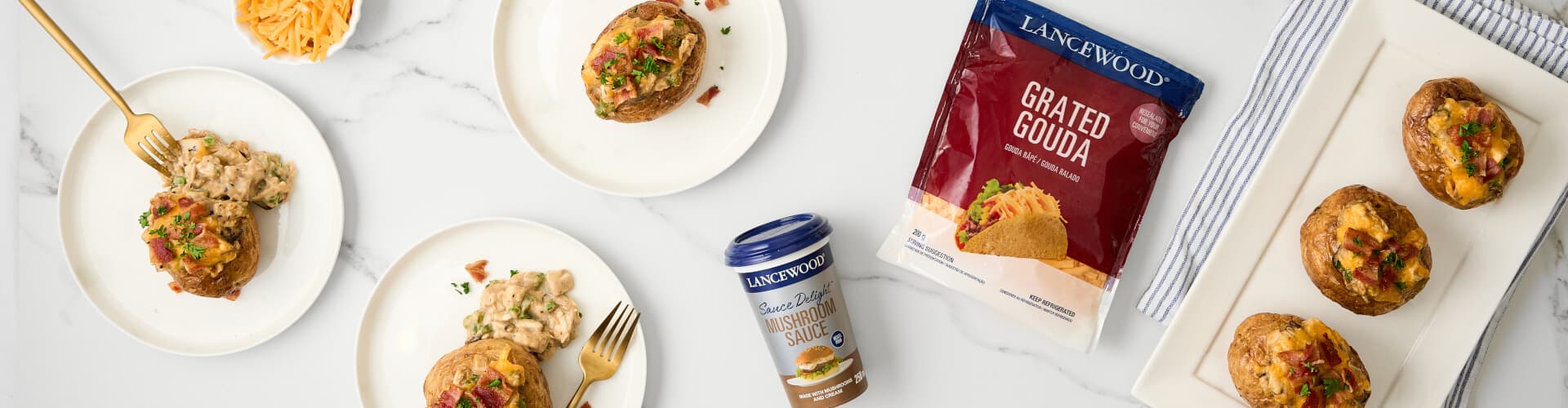 Lancewood Chicken à la King Stuffed Air Fryer Potatoes