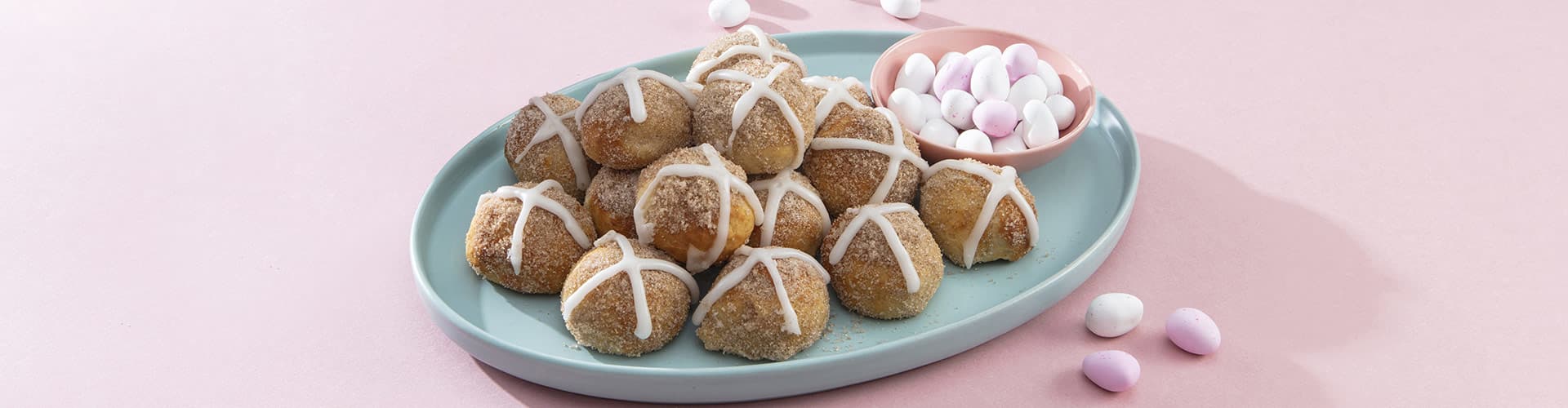 Lancewood Mini Hot Cross Bun Doughnuts