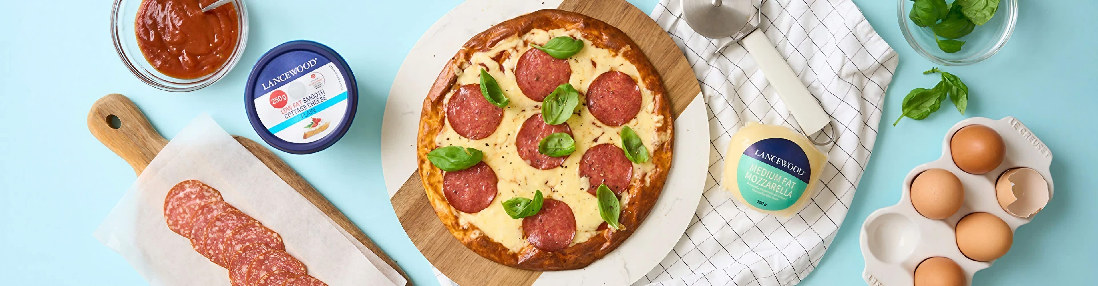 Healthy Cottage Cheese Pizza