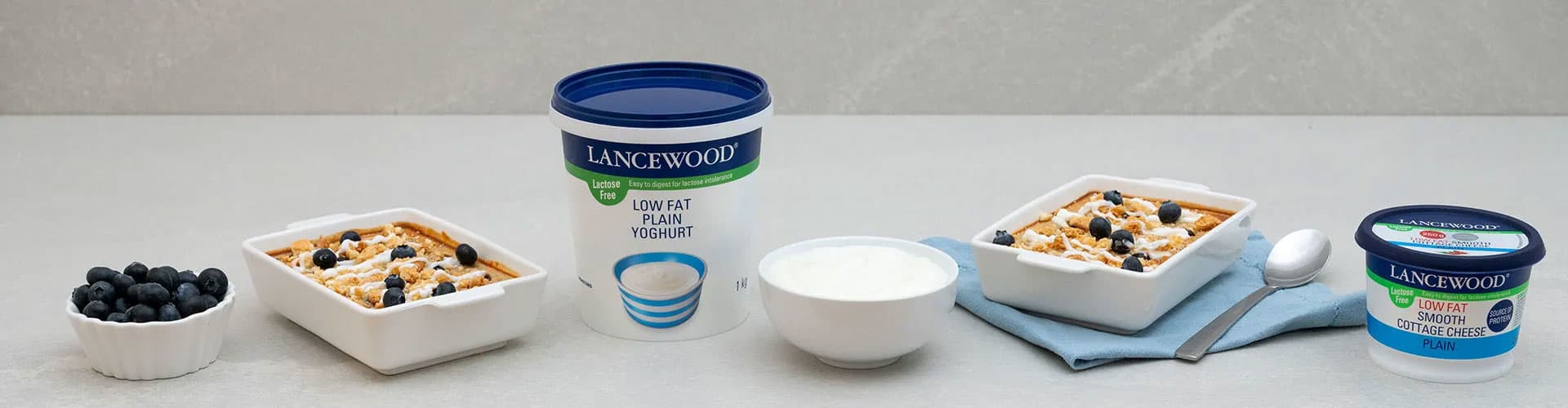 Lancewood lactose free low fat smooth cottage cheese product banner