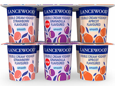 Lancewood Smooth Double Cream Multi Flavoured Multipack Yoghurt  Image