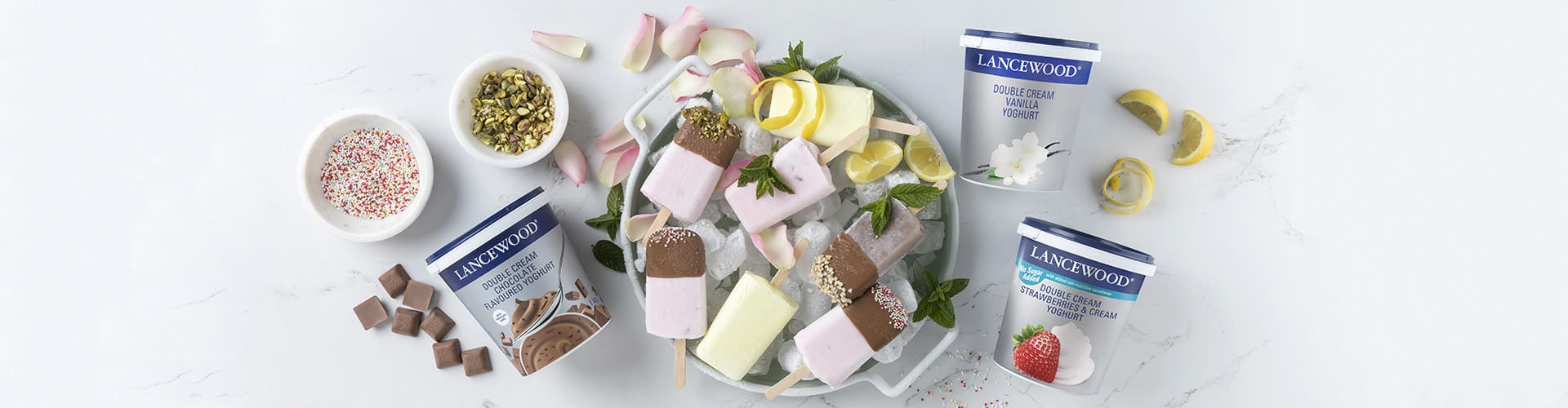 Decadent Yoghurt Ice Lollies