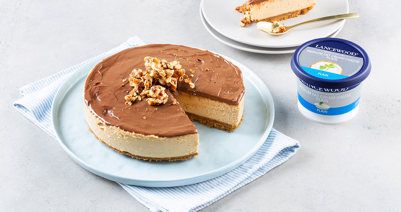 LANCEWOOD® LANCEWOOD® NOBAKE CHOCOLATE PEANUT BUTTER CHEESECAKE
