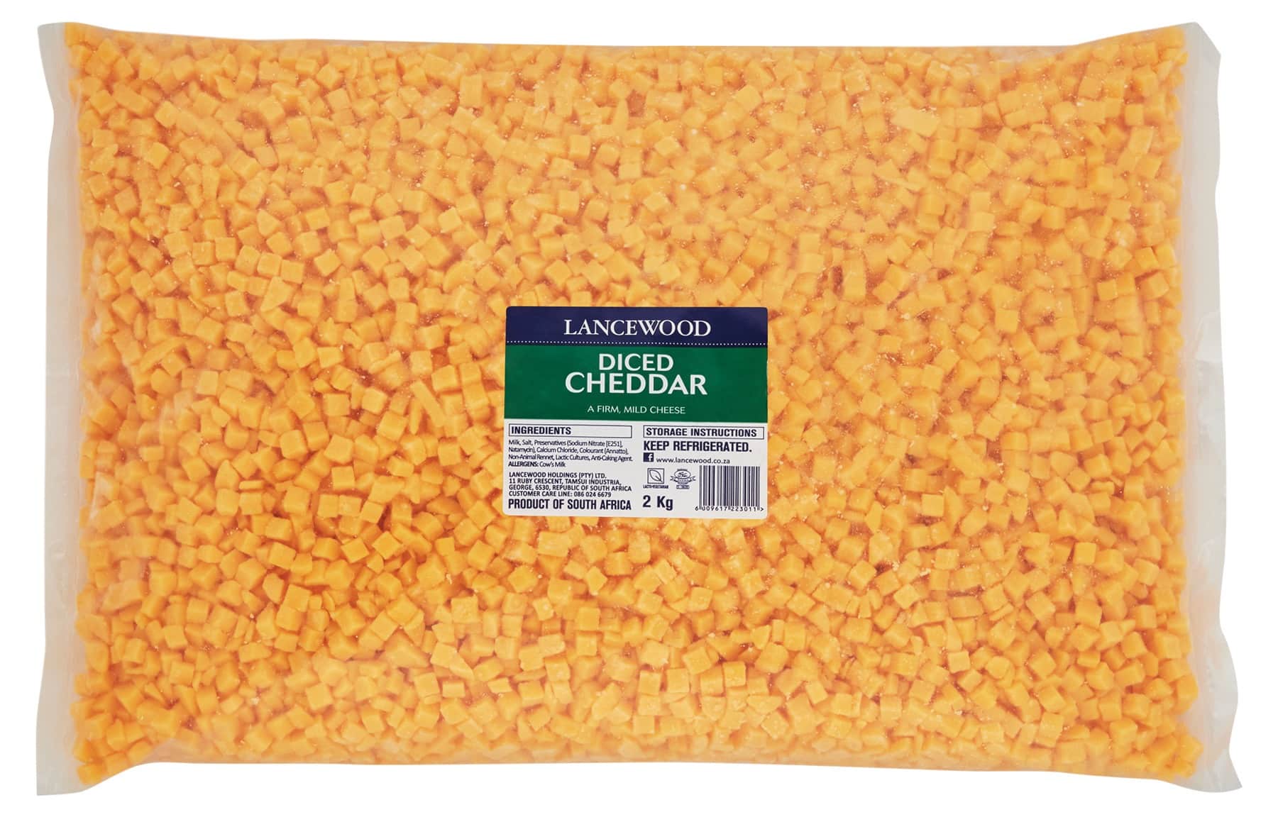 Lancewood diced cheddar product image