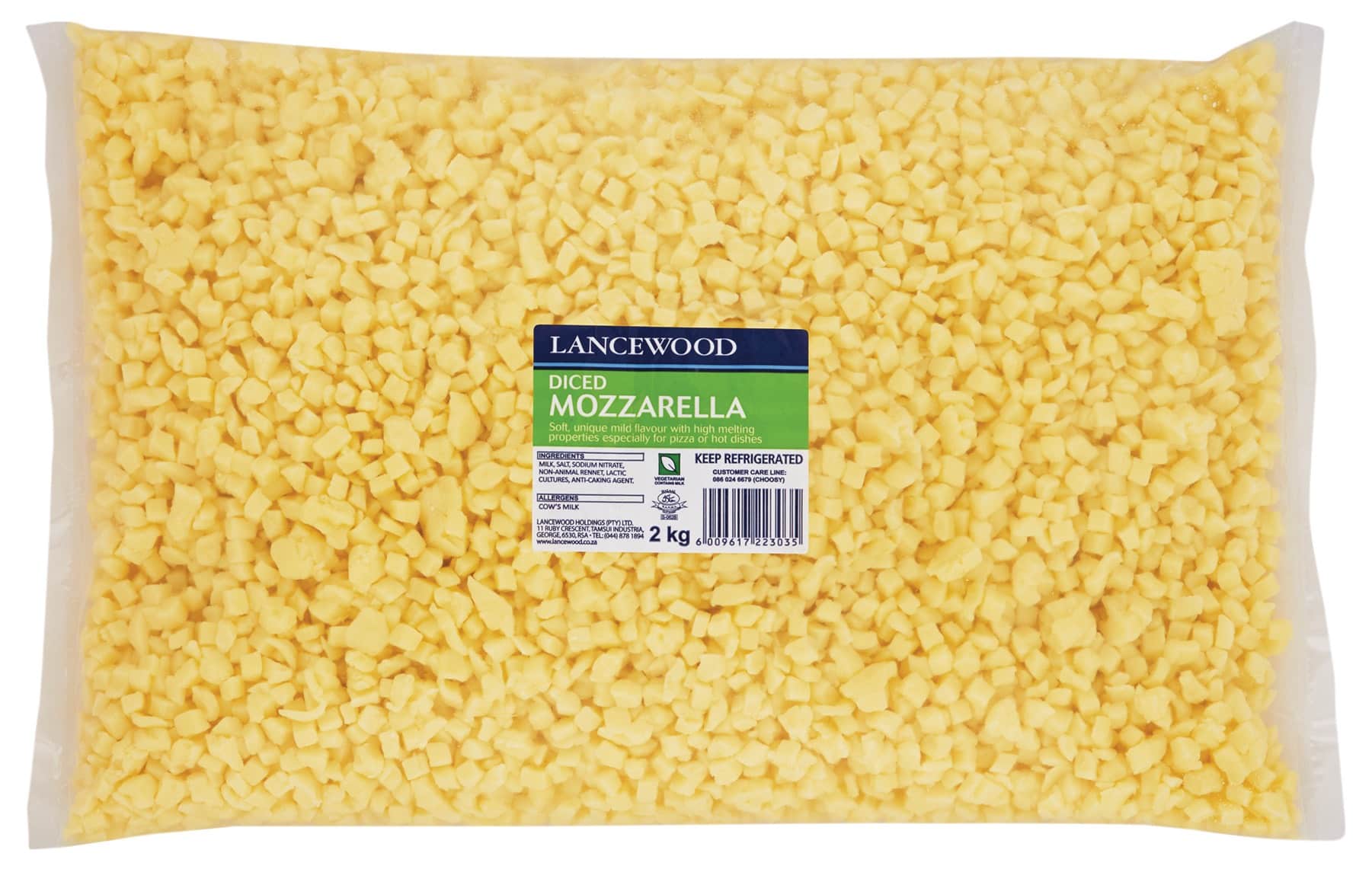 Lancewood diced medium fat mozarella product image
