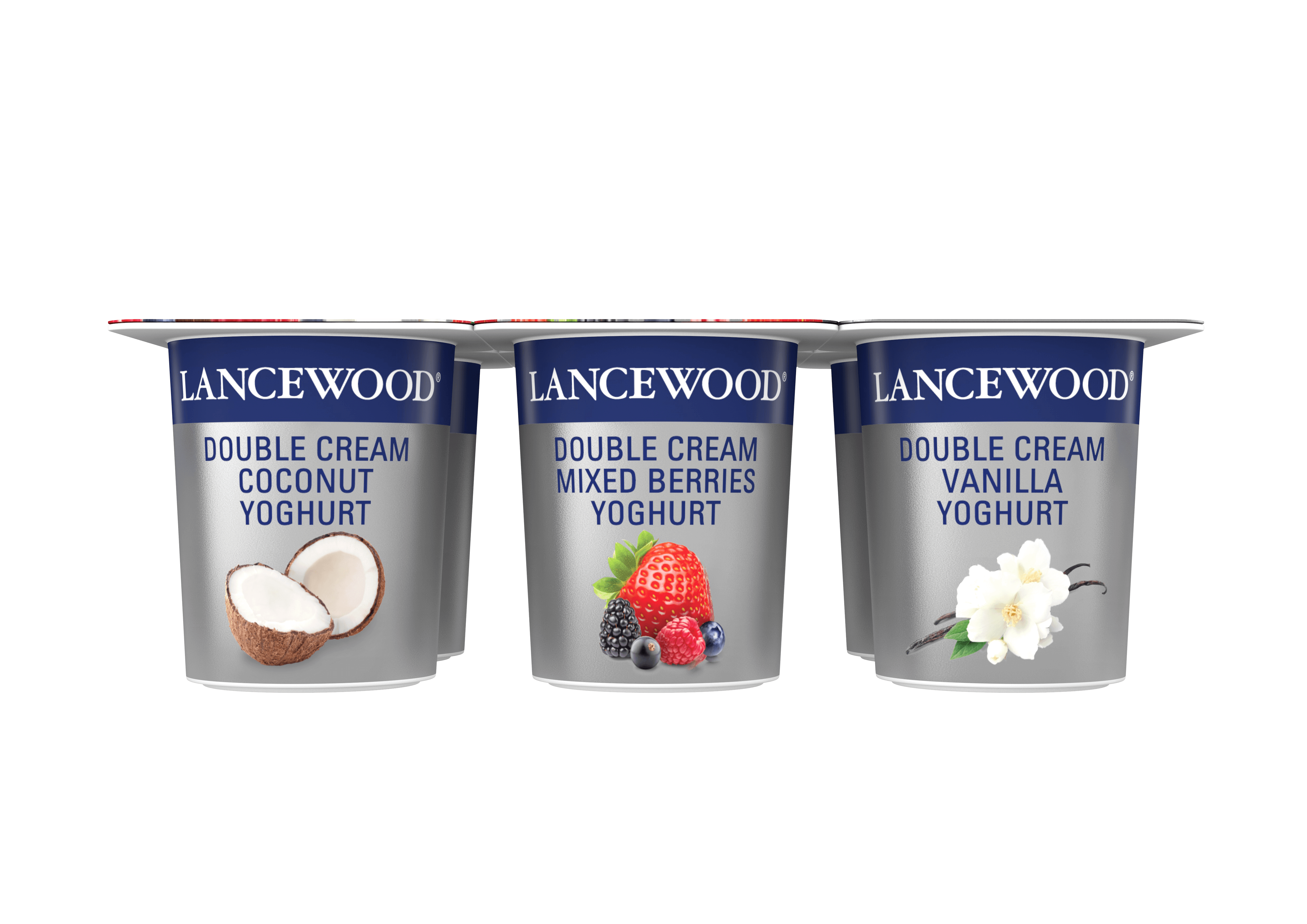 Lancewood double cream fruit variety yoghurt product image