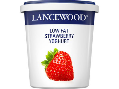 Lancewood low fat strawberry yoghurt product image