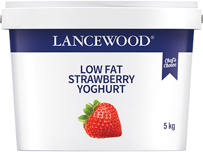 Lancewood food services low fat strawberry yoghurt product image