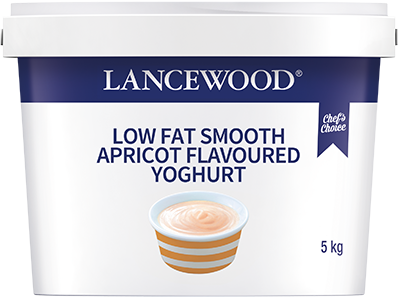 Lancewood food services low fat smooth apricot flavoured yoghurt product image