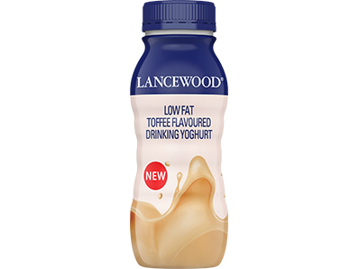 Lancewood low fat toffee drinking yoghurt product image