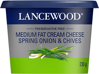 Lancewood medium fat cream cheese spring onion product image