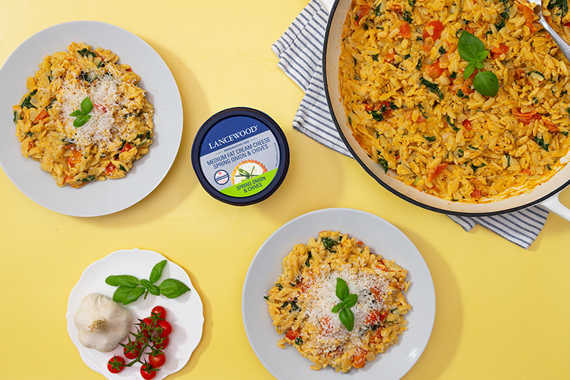 One Pot Vegetarian Orzo Pasta