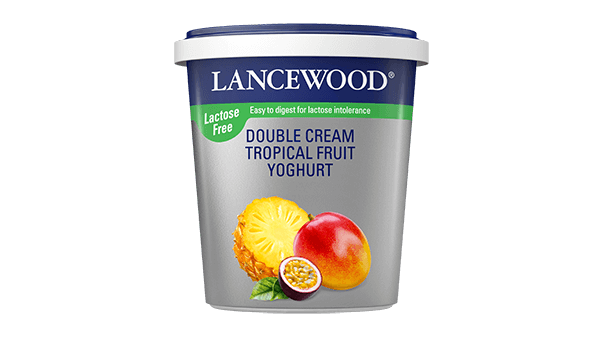 Lactose Free Double Cream Tropical Fruit Yoghurt | LANCEWOOD®