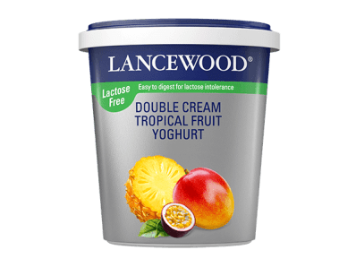 Lactose Free Double Cream Tropical Fruit  Yoghurt