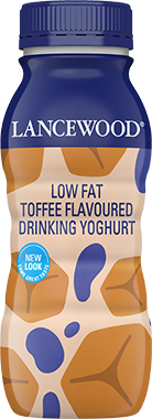 Lancewood low fat toffee drinking yoghurt product image