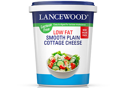 Lancewood lactose free low fat smooth cottage cheese product image