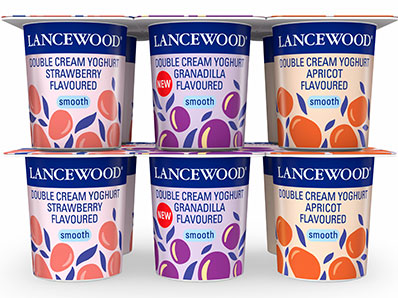 Lancewood Smooth Double Cream Multi Flavoured Multipack Yoghurt  Image