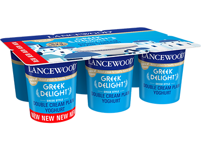 LANCEWOOD Greek Delight® Double Cream Plain Yoghurt Multipack