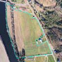 Drone image showing a shoreline to monitor for any changes.
