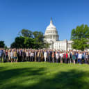 Advocacy Days attendees outside of the U.S. Capitol Building.