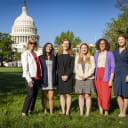 The Land Trust Alliance's government relations team in front of the Capitol Building in Washington, D.C.