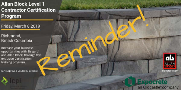 Landscape Centre Your Supply Reminder Allan Block Contractor Certification Course