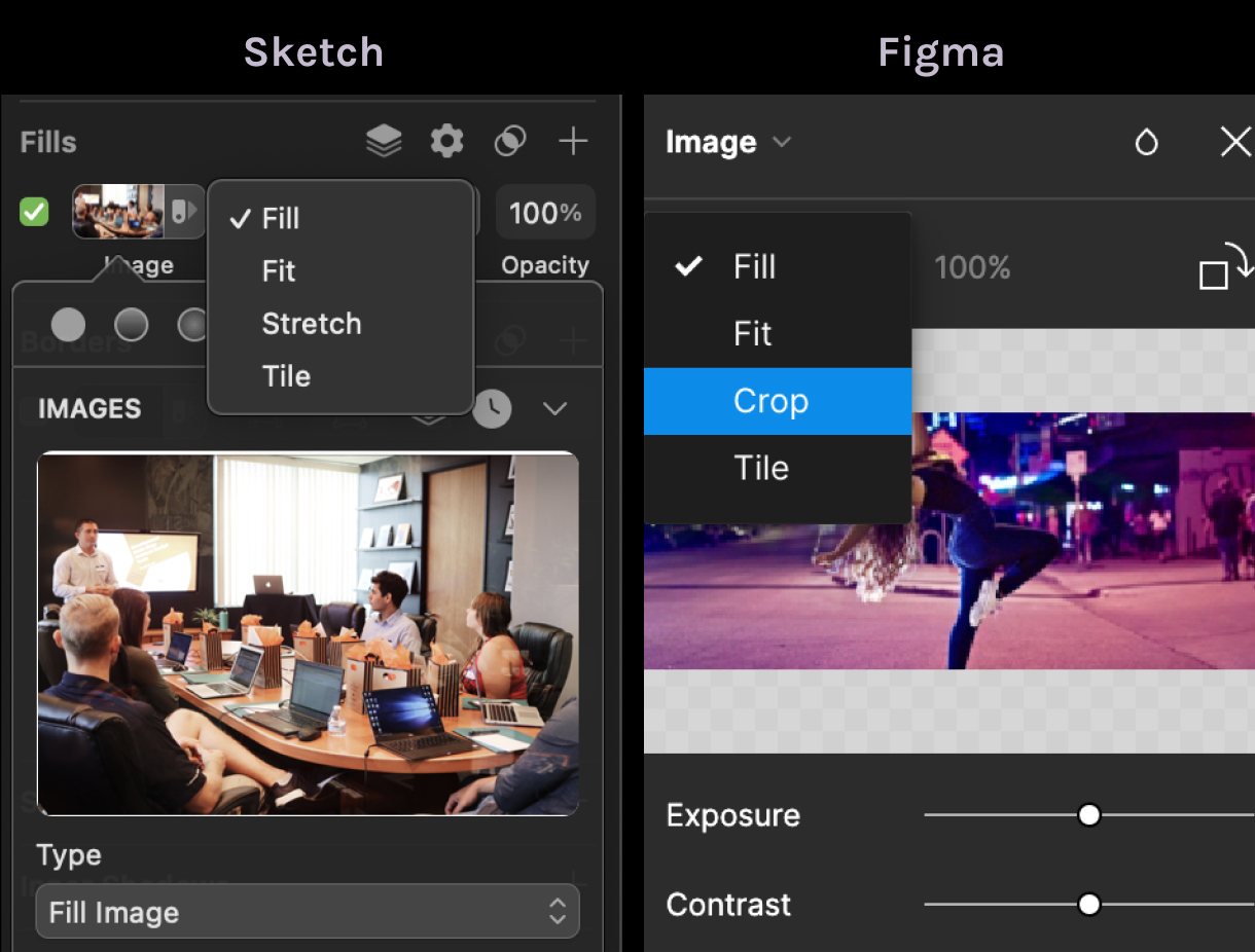 Sketch-Figma - image cropping & frames