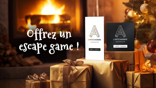 Photo des cartes cadeaux escape game de L'Antichambre