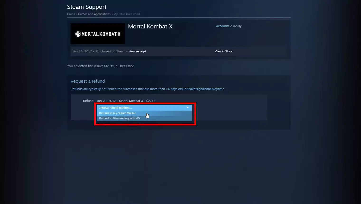 How to Refund a Game on Steam StepbyStep Process