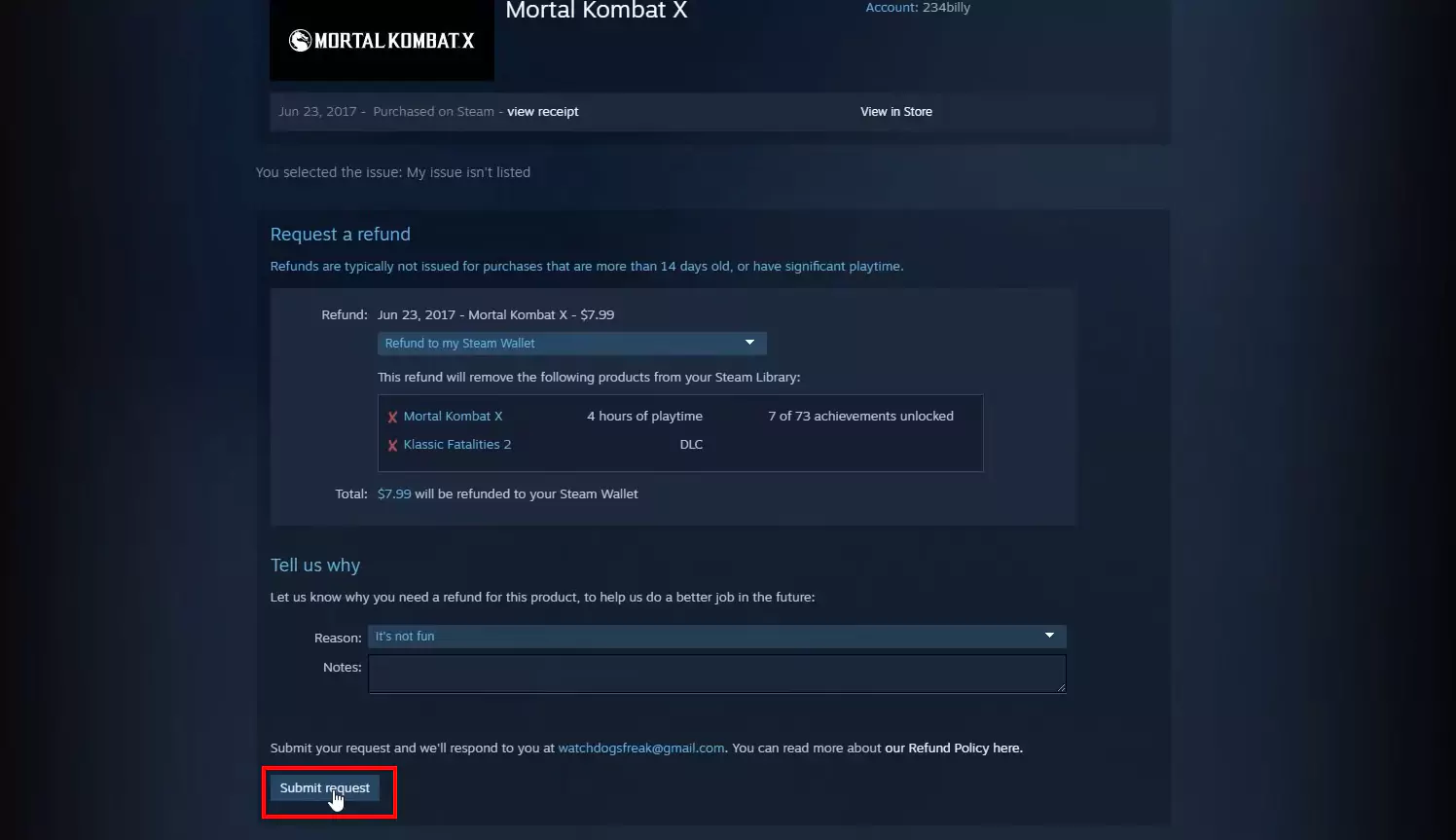 How to Refund a Game on Steam StepbyStep Process