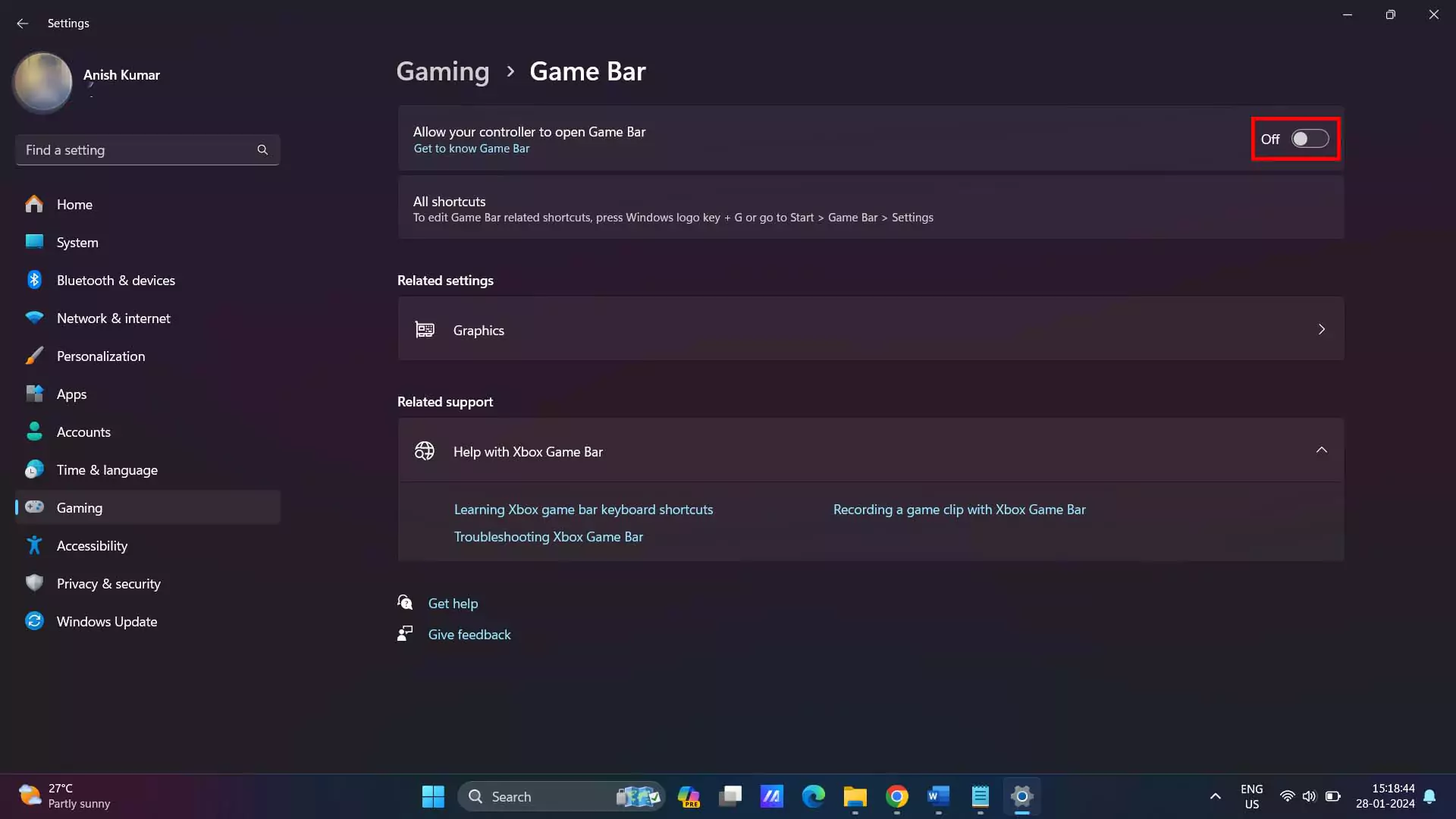 windows xbox game bar