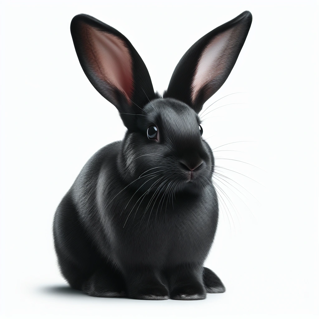 the reverse of a white rabbit on a black background a black rabbit on a white background